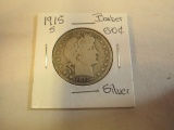 1915-S Silver Barber Half Dollar Coin