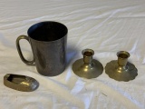 Lot of 4 Vintage Brass Items