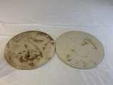 Lot of 2 stone pizza Baking pans