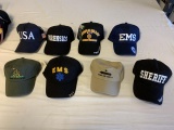 Lot of 8 Patriotic Baseball Style Hats NEW