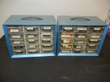 2 Storage Containers with nails, wire nuts & More