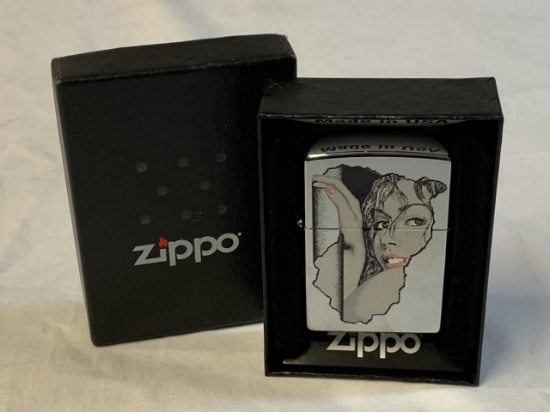 Zippo LADY FACE Art Windproof Lighter NEW with box