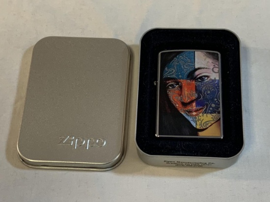 Zippo TATOO FACE Art Windproof Lighter NEW