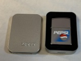 Zippo PEPSI Windproof Lighter NEW with case