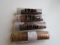 Lot of 4 Rolls of Pennies 1980, 1962D, 1981, 1980