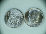 Pair of 1964 .90 Silver Kennedy Half-Dollars