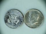 Pair of 1964 .90 Silver Kennedy Half-Dollars