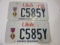 Set of Utah Combat Wounded License Plates