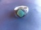 .925 Silver 6.5g Size 10.5 Turquoise Ring