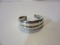 Italy Marked .925 Silver Cuff Bracelet