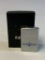 Zippo Chrome Blue Design Strip Windproof Lighter