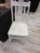 White single wood chair