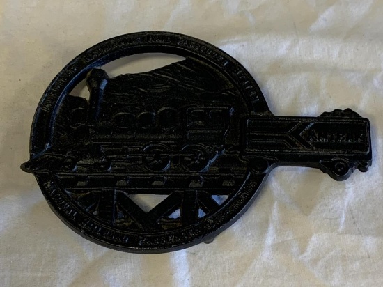 AMTRAK National Railroad Cast Iron Trivet