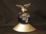 2000 Swarovski Crystal Planet Peace Dove on Globe