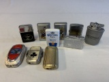 Lot of 10 Lighters Some Vintage Non Zippo