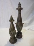 Pair of Decorative Table Pillars 17.5