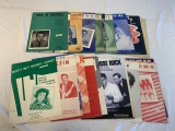 Lot of 24 Vintage Sheet Music 1950's