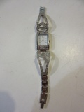 Women's Stainless Steel and Crystal Watch