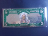 Copy of Series 1899 Silver Certificate $5 Note