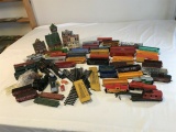 lot of Vintage HO Scale Train Freight Cars & More
