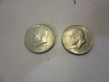 Lot of 2 1967 40% Silver Kenedy Half Dollars