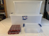 Lot of 5 Storage Containers