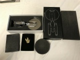 Star Trek Enterprise Pizza Cutter &  Vulcan Pin