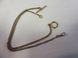 Gold Plated Watch Chain With 3 Strands of Chain