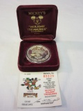 .999 Silver 1oz Mickey's Holiday Treasures Coin