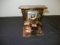 Vintage Copper Brass Tin Music Box ~PIANO PLAYER