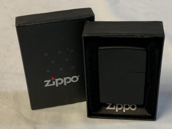 Zippo BLACK Windproof Lighter NEW with box