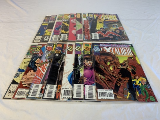 Lot of 16 EXCALIBUR Marvel Comic Books
