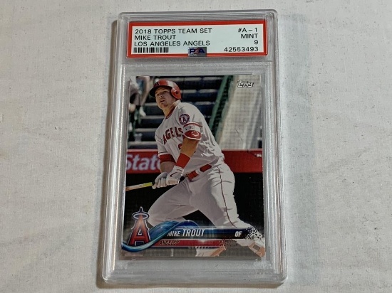 MIKE TROUT 2018 Topps Team Set Graded PSA 9 MINT