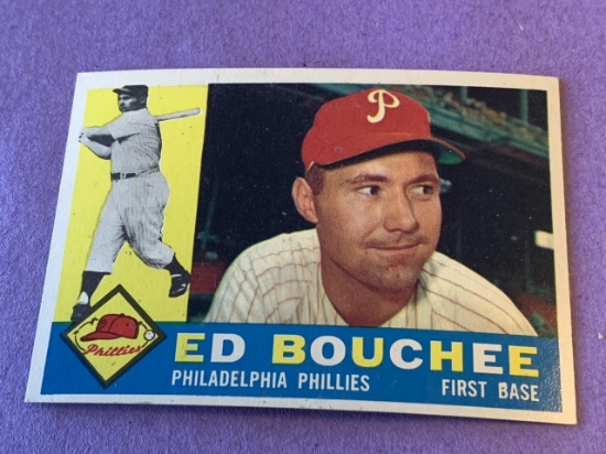 ED BOUCHEE Phillies 1960 Topps Baseball Card #347