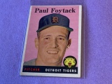 PAUL FOYTACK Tigers 1958 Topps Baseball Card #282