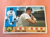 LARRY OSBORNE Tigers 1960 Topps Baseball Card #201