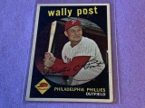 WALLY POST Phillies 1959 Topps Baseball Card #398