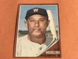 GENE WOODLING Senators 1962 Topps Baseball Card