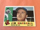 JIM MARSHALL Red Sox 1960 Topps Baseball Card #267