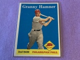 GRANNY HAMMER Phillies 1958 Topps Baseball Card