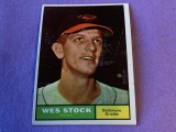 WES STOCK Orioles 1961 Topps Baseball Card #26