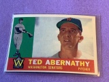 TED ABERNATHY Senators 1960 Topps Baseball Card