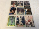 Lot of 9 KEN GRIFFEY JR Baseball Trading Cards