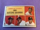 1960 BATTING LEADERS 1961 Topps Baseball Card #42