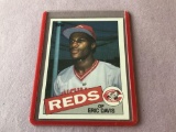 ERIC DAVIS Reds 1985 Topps Baseball ROOKIE