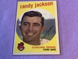 RANDY JACKSON Indians 1959 Topps Baseball Card