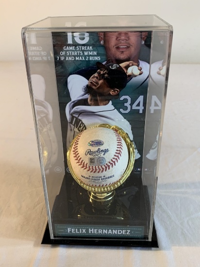 FELIX HERNANDEZ Mariners GAME USED BASEBALL COA