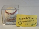 JIM CATFISH HUNTER Athletics AUTOGRAPH Baseball
