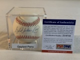 GAYLORD PERRY Giants AUTOGRAPH SIGNED Baseball PSA