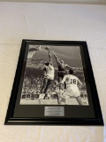 BILL RUSSELL Celtics SIGNED Framed 16x20 Photo PSA